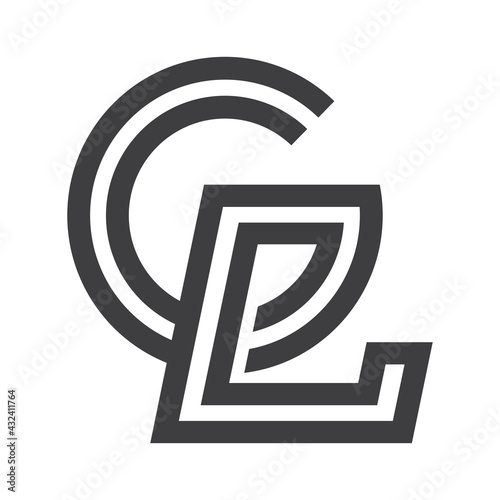 Initial lg letter logo vector template design. Linked letter gl logo design. Simple lg vector template.