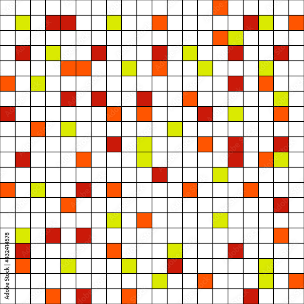 Citrus tile. Vector same squares tile ornament. Citrus tile. Vector same squares tile ornament.