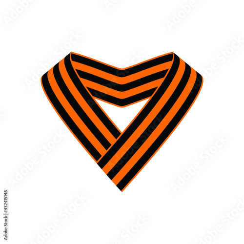 St. George ribbon. Victory Day on May 9. 76 years since the end of the Great Patriotic War. The style of constructivism in the USSR. Victory in the war. Георгиевская лента, День Победы 9 мая.