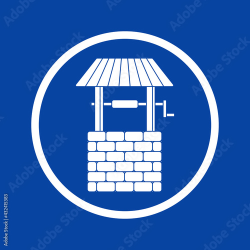 well icon. concept for design. Vector illustration