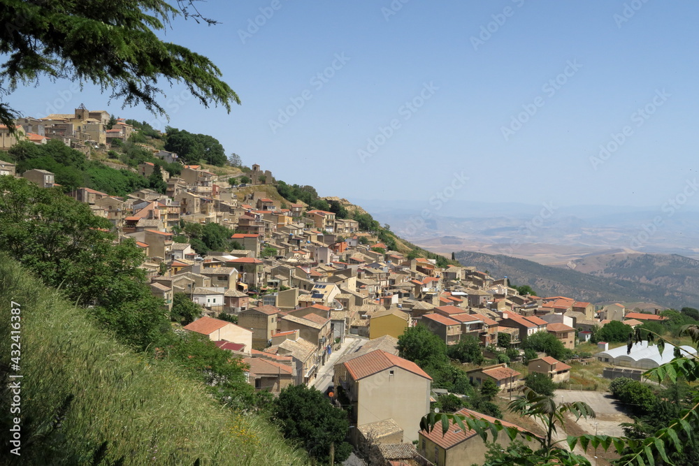 Fototapeta premium A view of Aidone