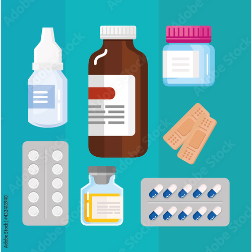 medicines seven icons