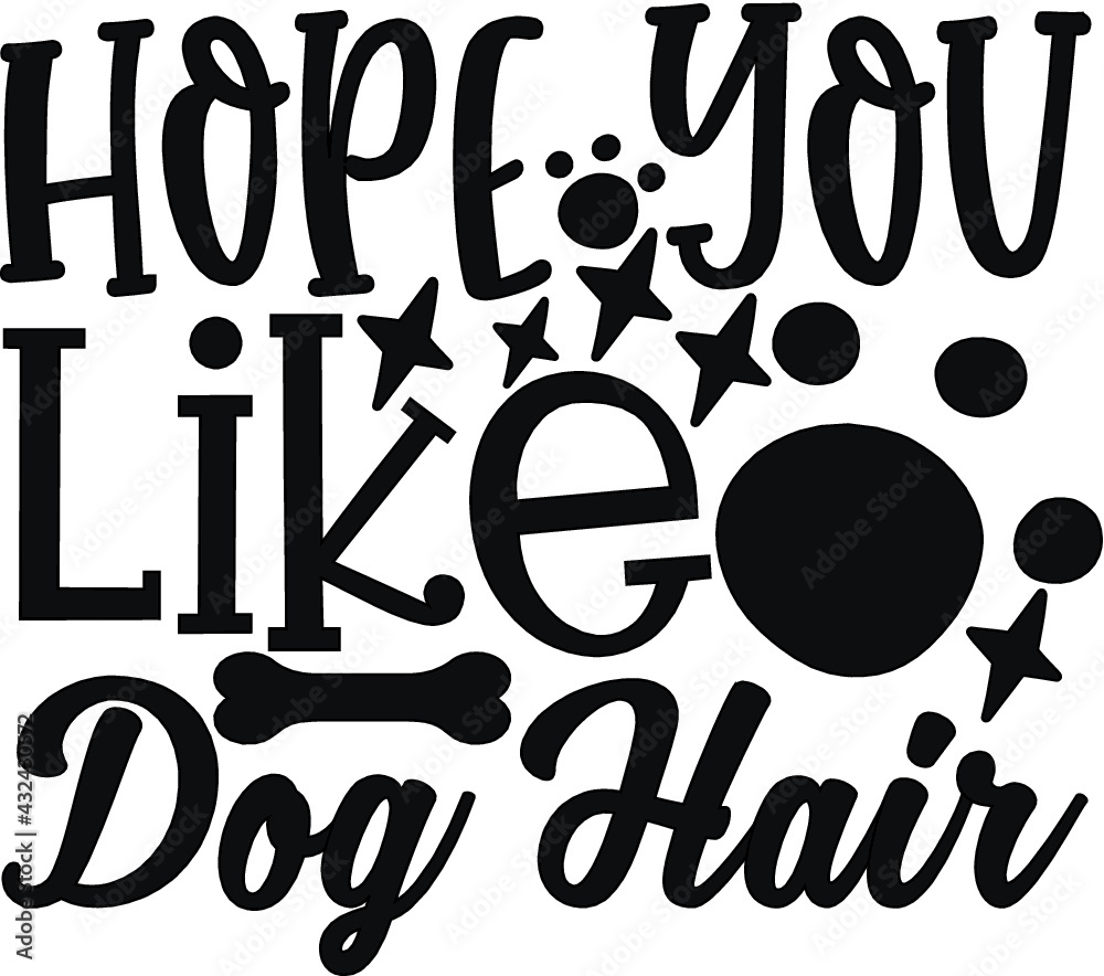 Typography lettering with black letters isolated on white background. Modern vector design, dog and cats lover quote.	