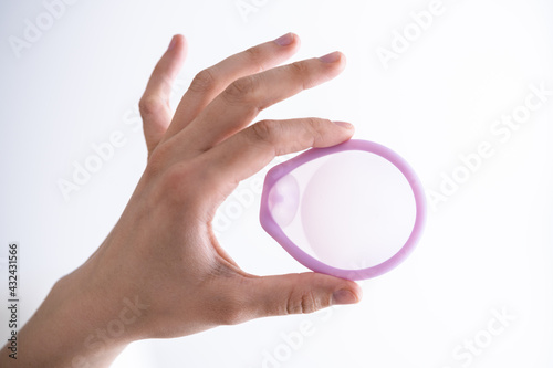 Diaphragm Vaginal Contraceptive Ring. Spermicide Contraception
