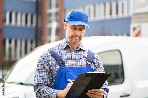 Portrait Of Delivery Man