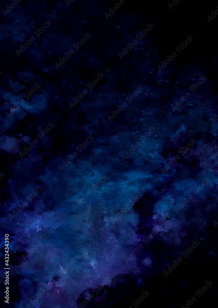 Fototapeta premium 暗闇に光る幻想的な深海のテクスチャ背景