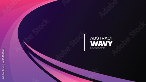 gradient pink and purple wavy background