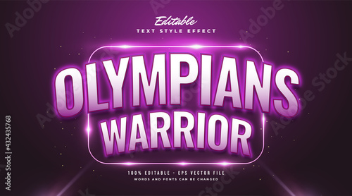 Editable Text Effect in E-sport Style