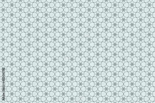 White flower on white background. Simply floral pattern. Cute seamless texture. Seamless pattern stars on background for fabric, textile, clothes, tablecloths,s, and other things.