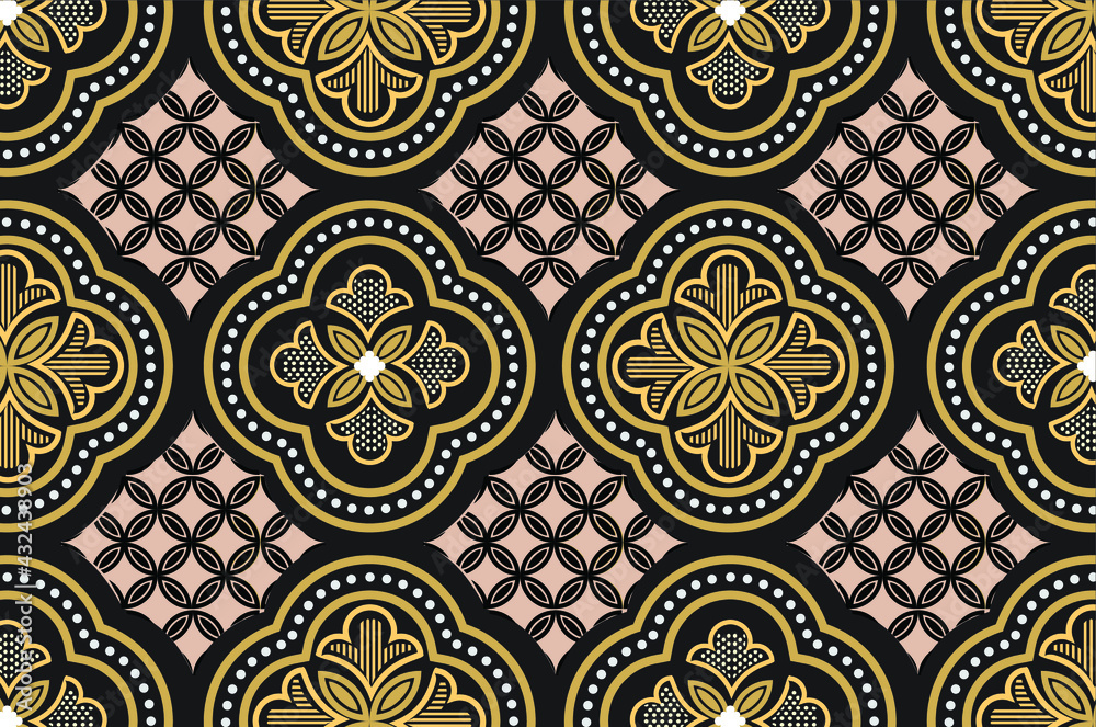 Indonesian batik motifs with very distinctive patterns. exclusive backgrounds. Vector Eps 10