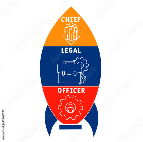 CLO - Chief Legal Officer acronym. business concept background.  vector illustration concept with keywords and icons. lettering illustration with icons for web banner, flyer, landing pag