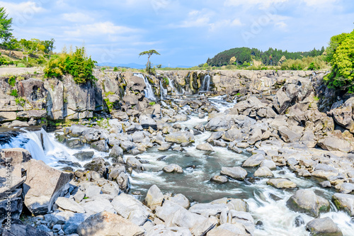 春の曽木の滝　鹿児島県伊佐市　Soginotaki waterfall in spring Kagoshima-ken Isa city photo