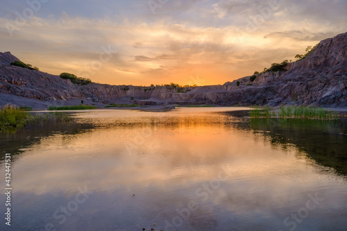 sunrise over the lake