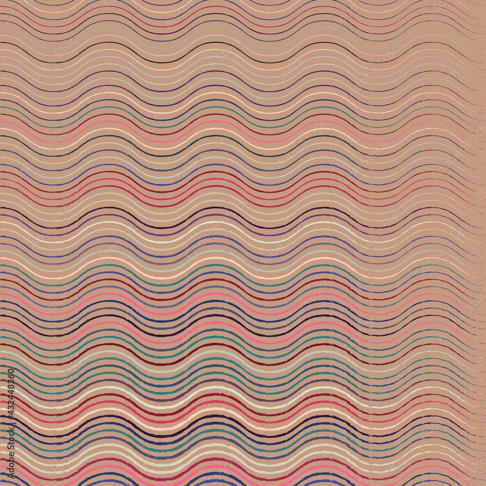 The African Style Fabric Patterns, Abstract Colorful Striped Background The African Style Fabric Patterns, Abstract Colorful Striped Background