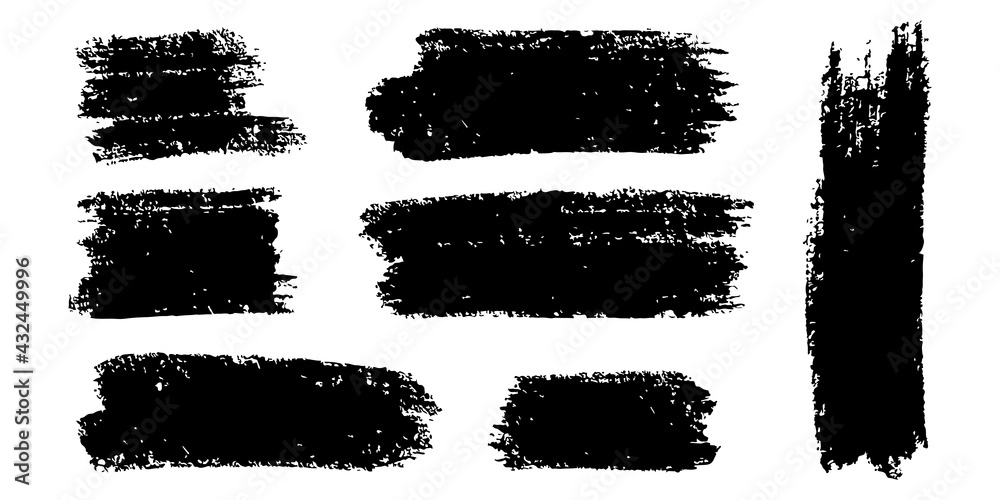 Collection of vector brush hand drawn graphic element. Set of vector brush strokes isolated on white background. vector illustration. Collection of vector brush hand drawn graphic element. Set of vector brush strokes isolated on white background. vector illustration.