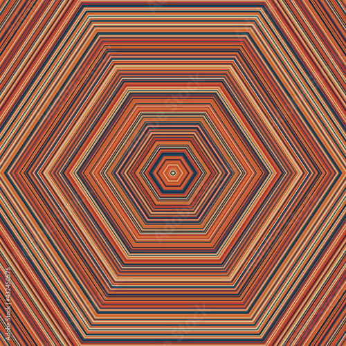 The African Style Fabric Patterns, Abstract Colorful Hexagon Pattern Background