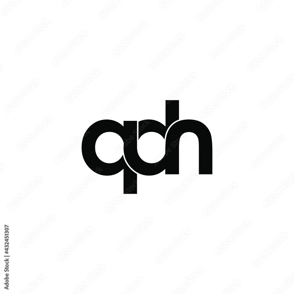qdn letter original monogram logo design qdn letter original monogram logo design