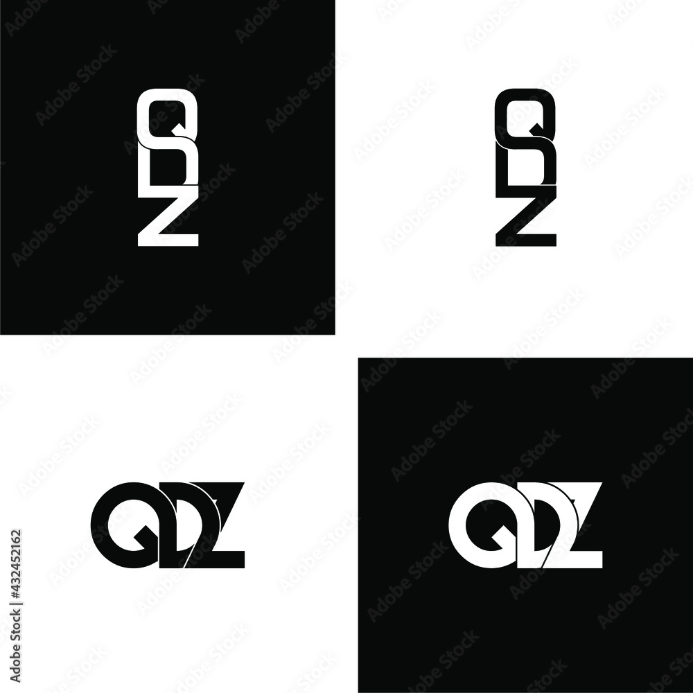 qdz letter original monogram logo design qdz letter original monogram logo design