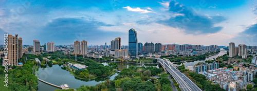 Photography Urban environment of Qijiang Park, Zhongshan City, Guangdong Province, China