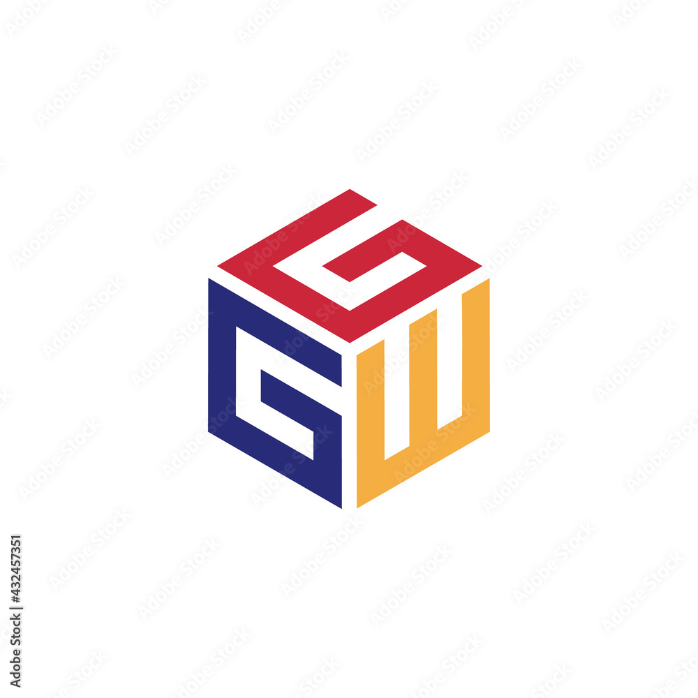 Hexagon logo with the letters GGW design