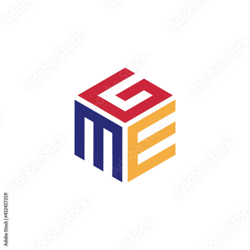 Hexagon logo with the letters GME design