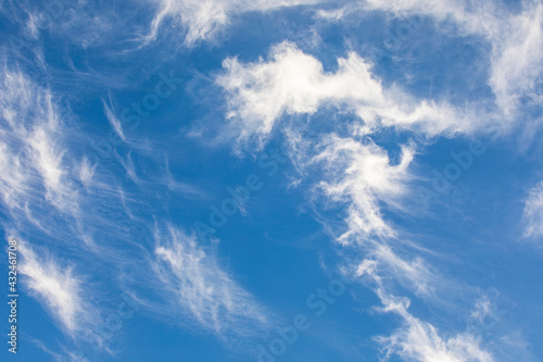 Beautiful background from blue sky and white cloud.