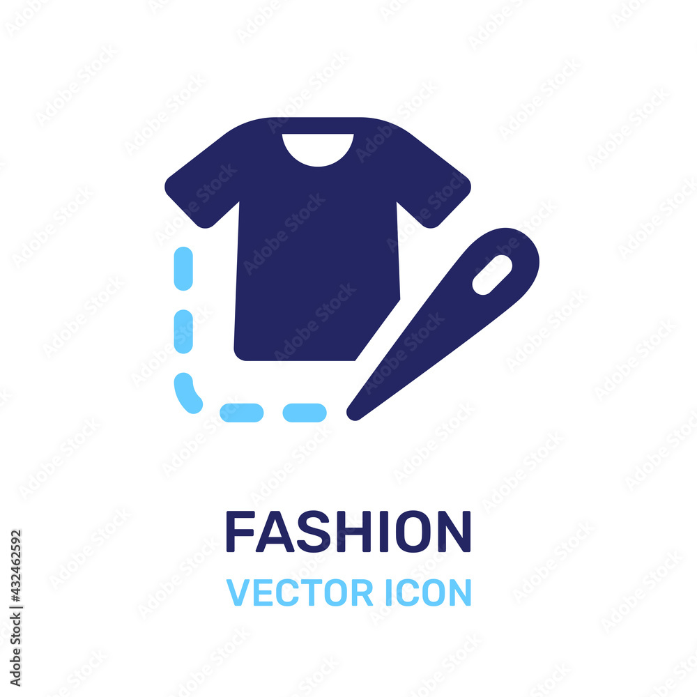 Clothes, Fashion Design and needle icon Clothes, Fashion Design and needle icon