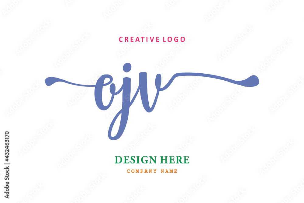 OJV lettering logo is simple, easy to understand and authoritative OJV lettering logo is simple, easy to understand and authoritative