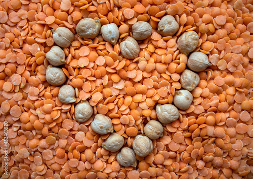 Obraz na płótnie white and red lentils w salonie