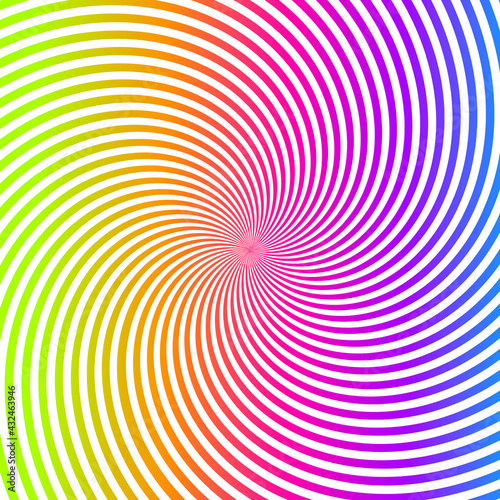 Rainbow abstract striped background. Vector illustration.