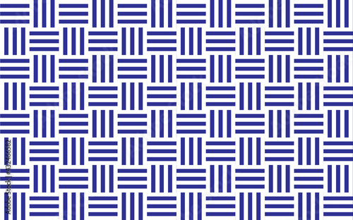 White pattern on blue background, abstract pattern design, modern contemporary style