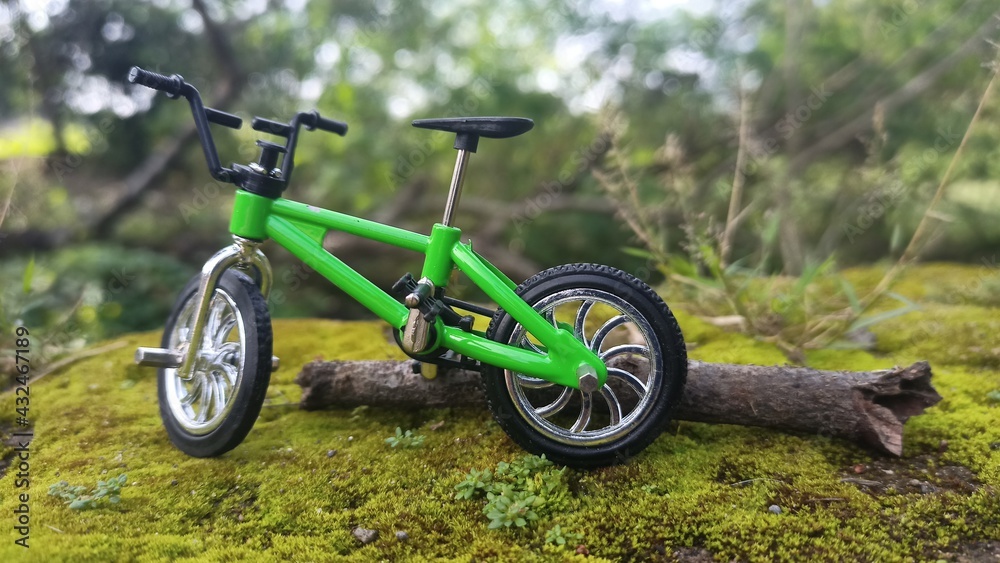 bicycle on grass bicycle on grass
