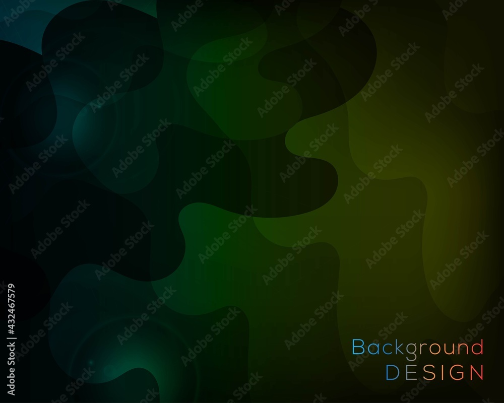 Abstract green background with lines, Color green and yellow Abstract shape modern Background 