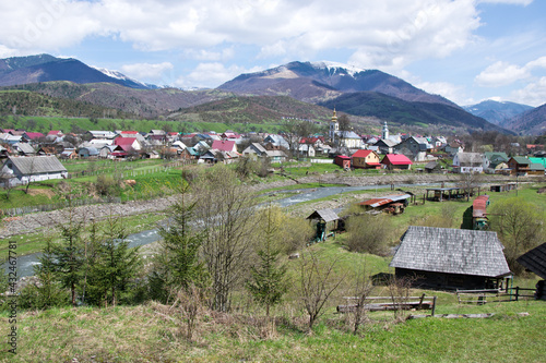 Picturesque village in the mountains