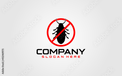 pest control icon and logo for Community, Industrial, Foundation, Security, Tech, Services Company. vector illustration