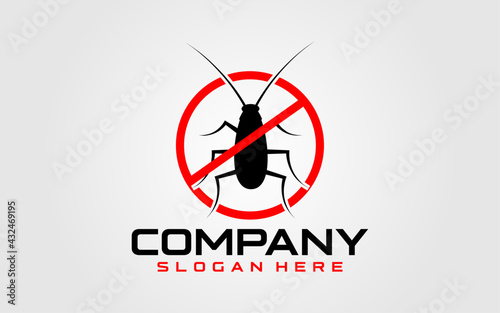 pest control icon and logo for Community, Industrial, Foundation, Security, Tech, Services Company. vector illustration