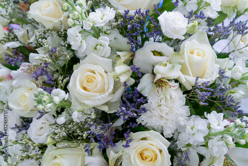 Flowers beautiful bouquet. Decorative floral natural background.