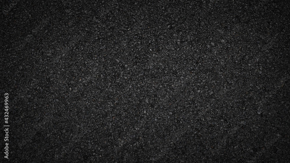 Surface grunge rough of asphalt, Tarmac grey grainy road, Texture Background, Top view