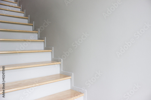 A staircase in the house