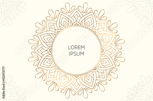 Dreamy wallpaper with mandala pattern