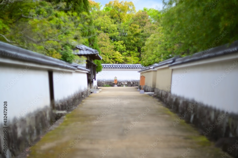 Path in the japanese garden - Himeji, Japan