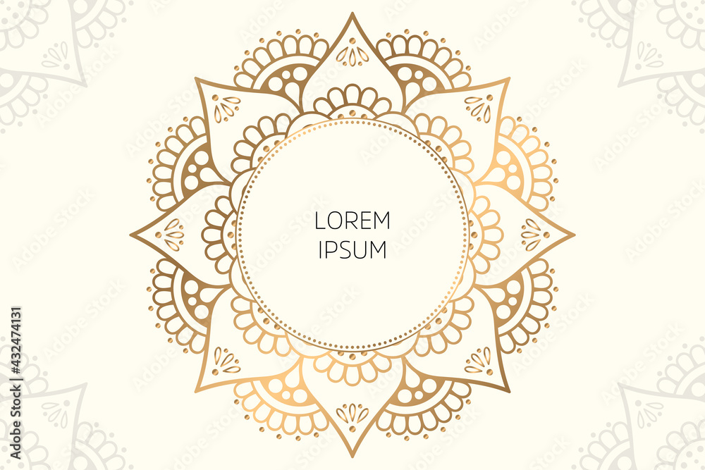 Dreamy wallpaper with mandala pattern