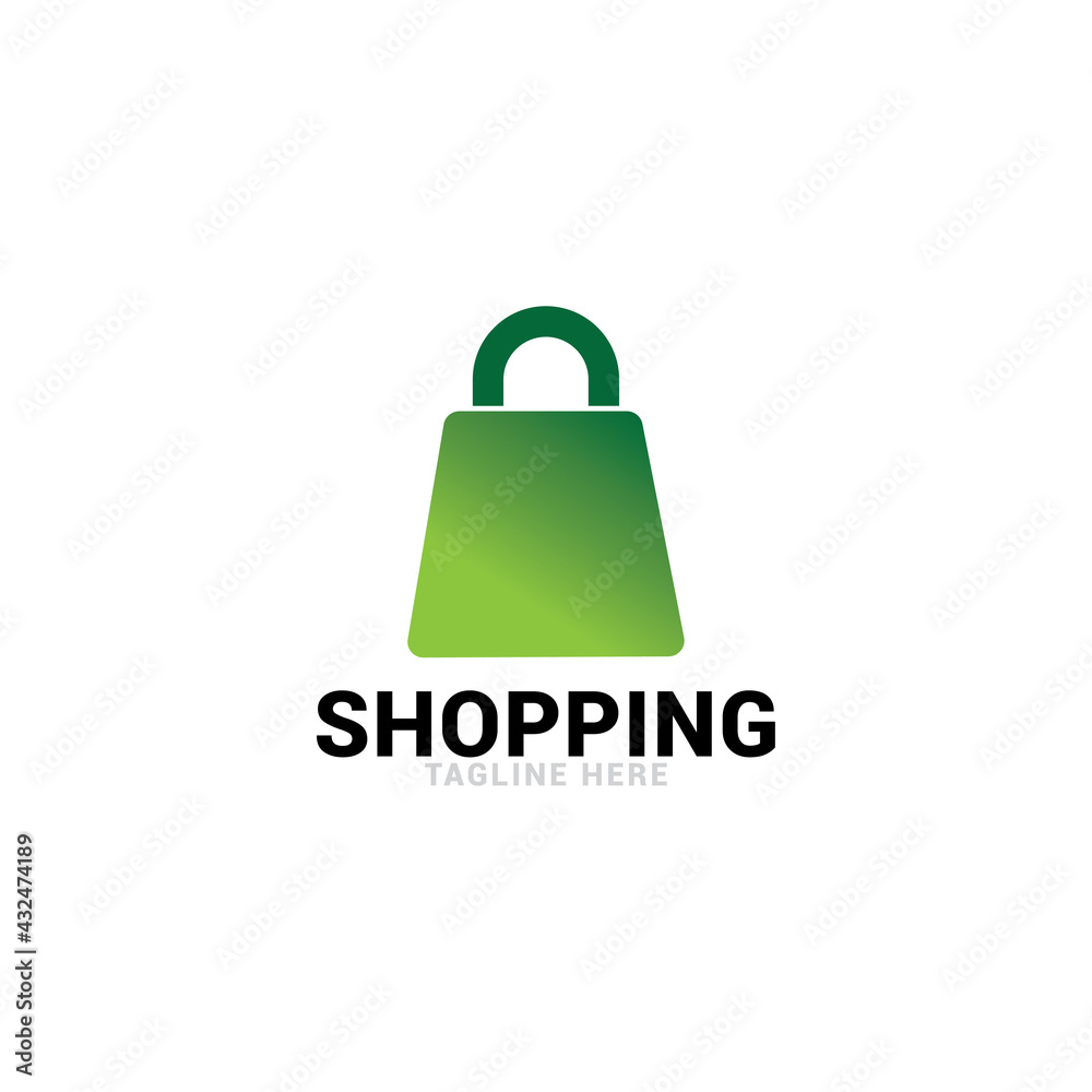 Shopping logo icon vector template. Shopping logo icon vector template.