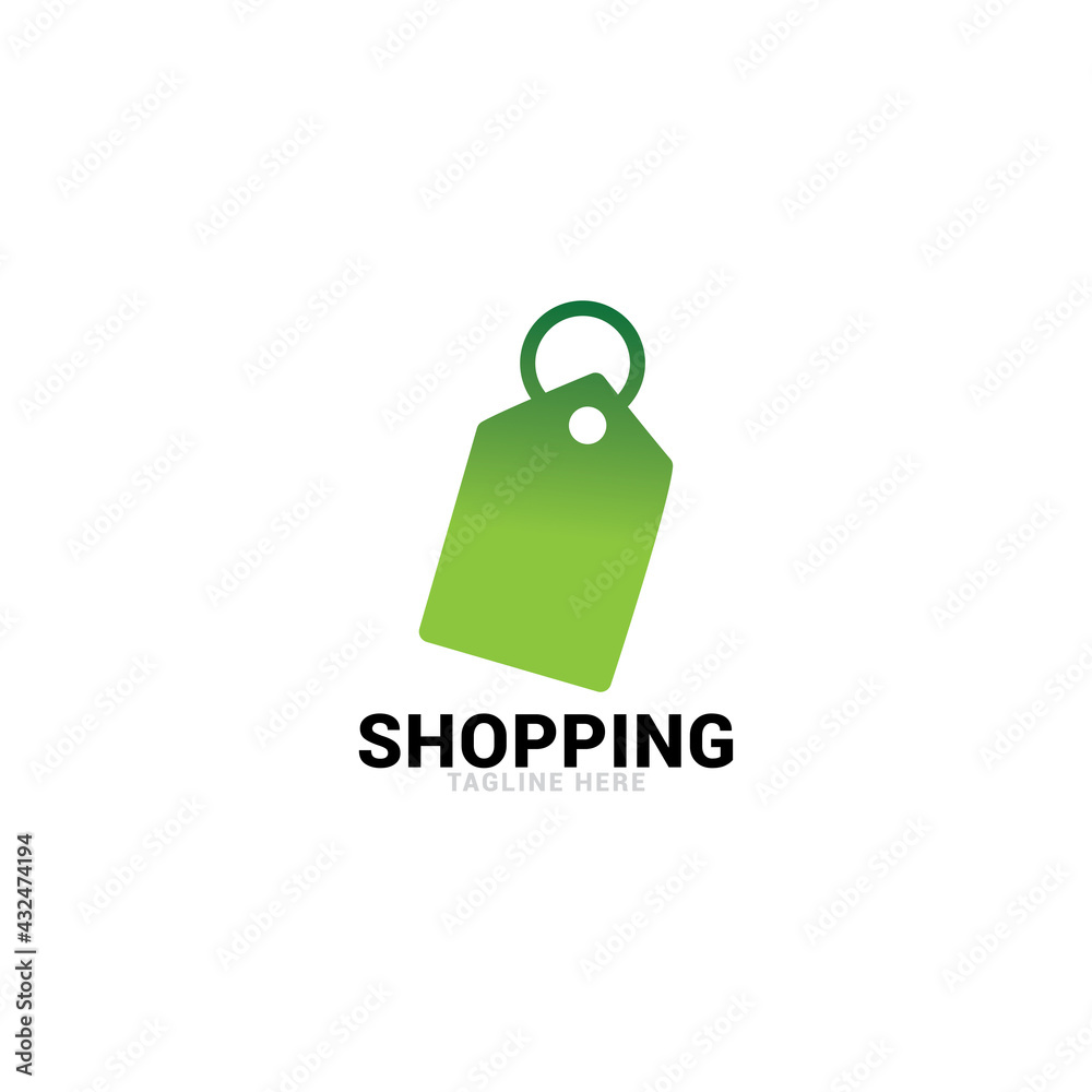 Shopping logo icon vector template. Shopping logo icon vector template.