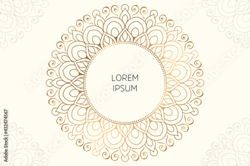 Dreamy wallpaper with mandala pattern