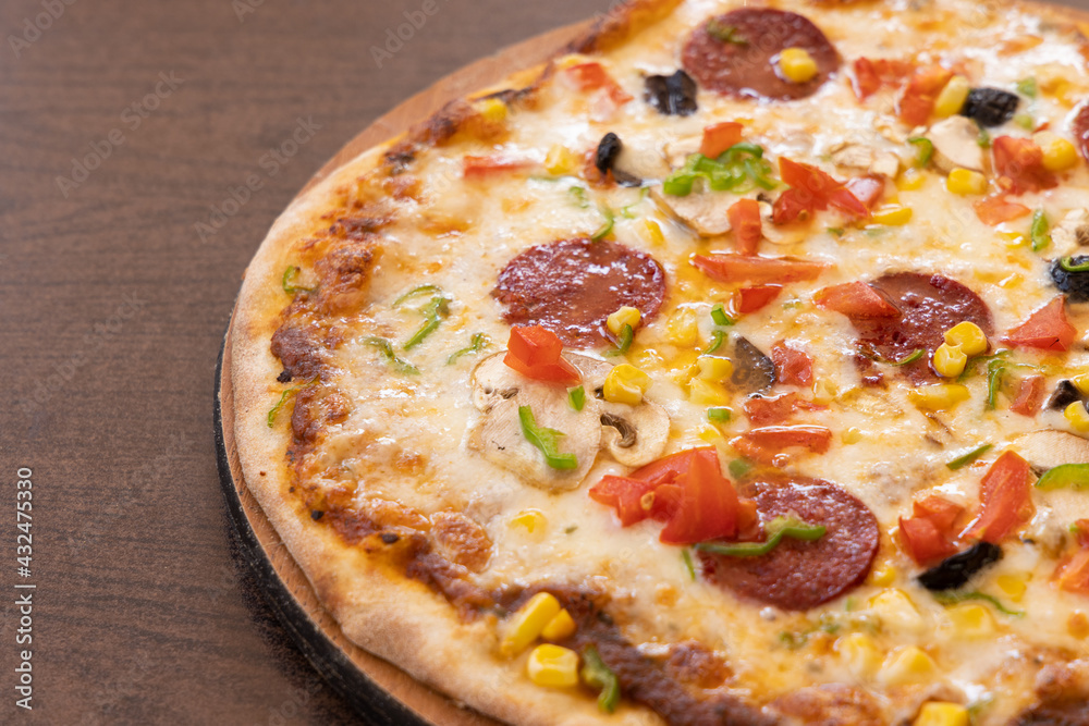 Fresh Italian pizza out of the oven Fresh Italian pizza out of the oven