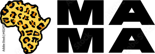 Vector illustration of the MAMA Africa