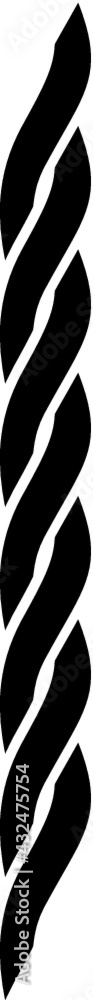 Vector illustration of the rope