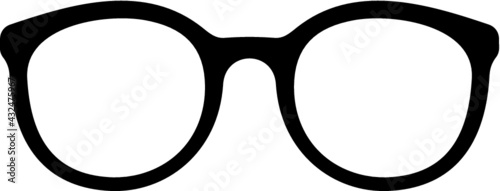 Vector illustration of the eyeglasses