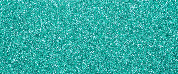 turquoise glitter silver glitter, place for text. Can be used as a background. Banner